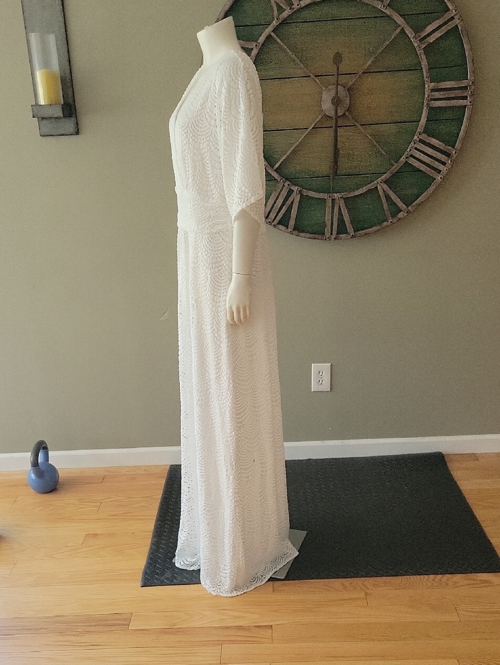 Lilly Pulitzer Parigi Elbow Sleeve Lace Maxi Dress In Resort White - Picture 11 of 16